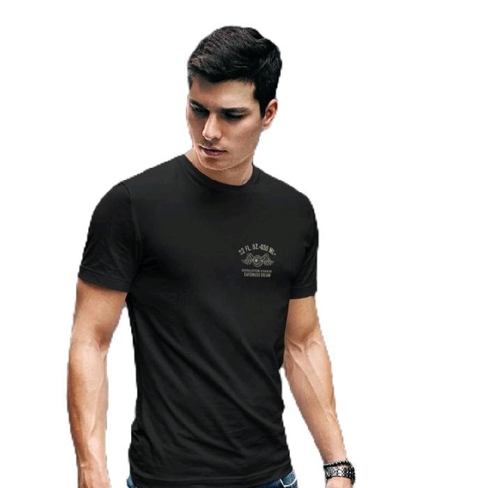 Kaos Vintage Retro Caferacer Dream Caffeine Gasoline Motor Bikers T-Shirt