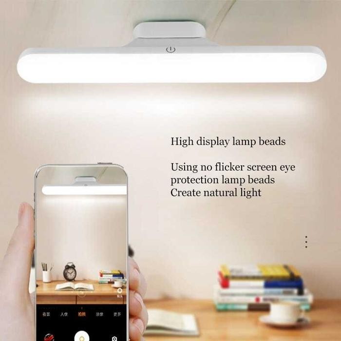 Lampu Tempel Magnetic Lamp USB Rechargeable Meja Anak Belajar Rias