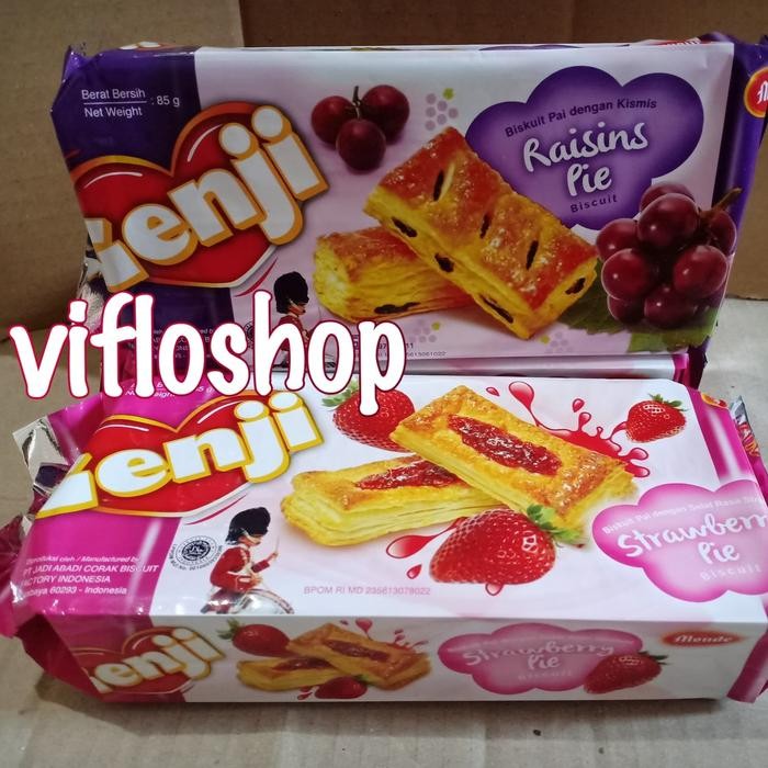 ORIGINAL Biskuit Monde Genji (Strawberry Pie & Raisins Pie) Monde Genji Pie