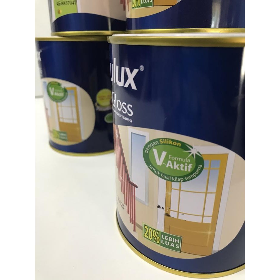 Dulux v-gloss 0.8l [ V gloss ] / cat minyak / cat besi warna STANDART
