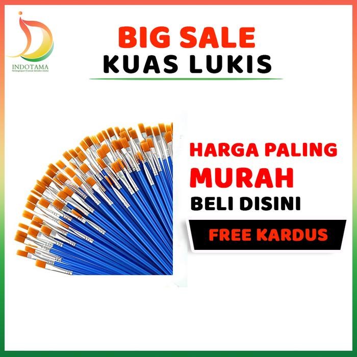 Kuas Lukis Flat, Kuas Lukis Kecil, Kuas Lancip, Koas Melukis Kecil