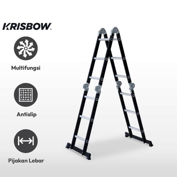 Krisbow 3.3M Tangga Lipat Multifungsi Tangga Serbaa