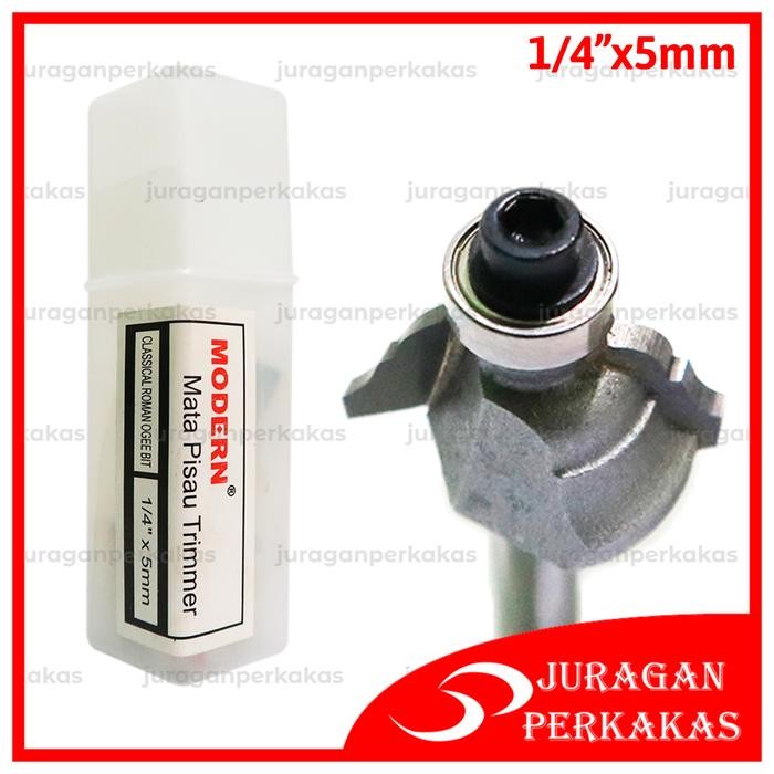 x37b- Mata Classical Roman Ogee Bit 5 Mm Profil Kayu Wood Trimmer Router