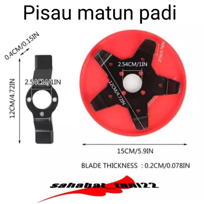 tl1b- Pisau Matun Alat Matun Padi Sawah Pisau Potong Rumput Alat Penyiang Gulma Padi