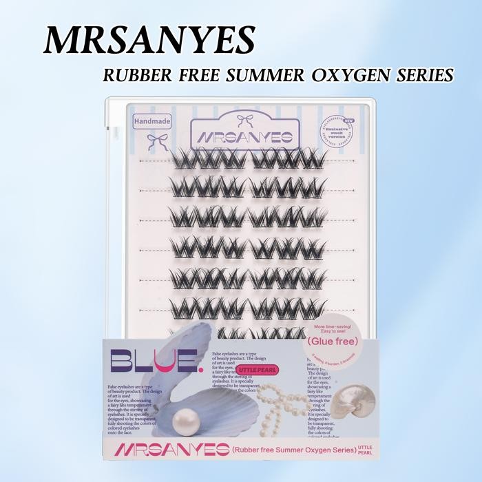 MRSANYES Bulu Mata Tanpa Lem Gampang Dipakai & Lembut Banyak Variasi Rubber Free Summer Oxygen