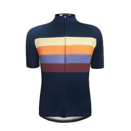 Spo- Mv2 Cycling Jersey Vintage Stripes - Navy