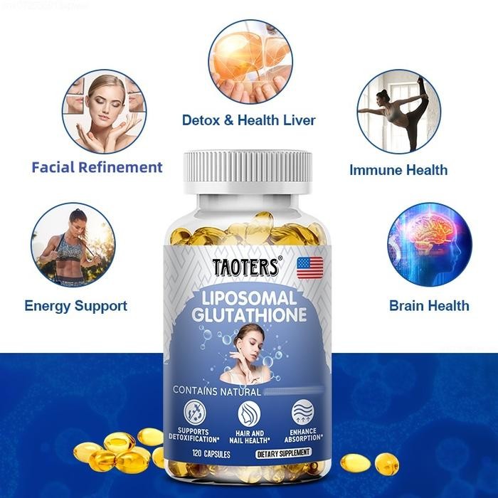 dgsc- Taoters Liposomal Glutathione Dietary Capsule Supplement - Vitamin C, Collagen, Biotin