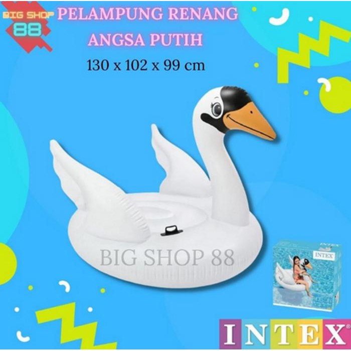 Intex Pelampung Ban Renang Anak Floaties Intex Angsa Swan Putih Promo