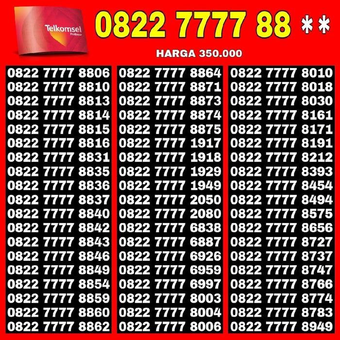 BdGGadget- Nomor Cantik Simpati Telkomsel 4G - Kartu Perdana Simpati Telkomsel Sim Card 5G