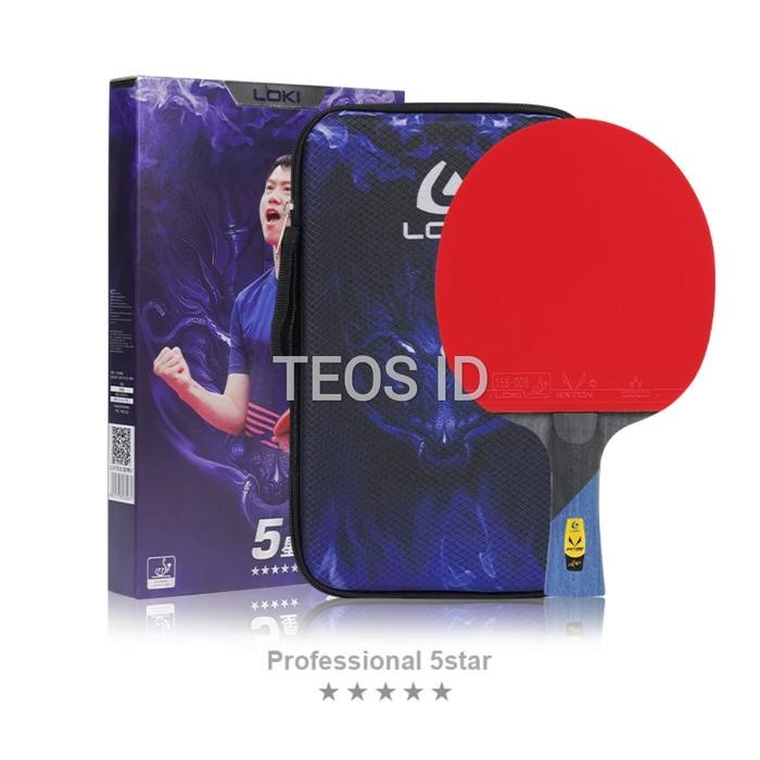 Bet Pingpong Loki 5 Star 7 Star Carbon 100% Original