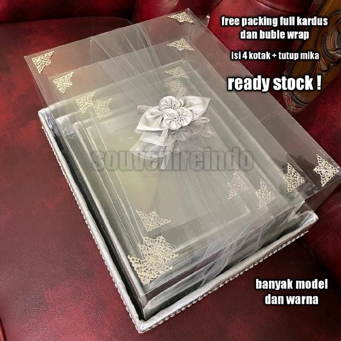 Bok Kotak Lamaran Seserahan Nikah Lengkap 1 set isi 4 kotak