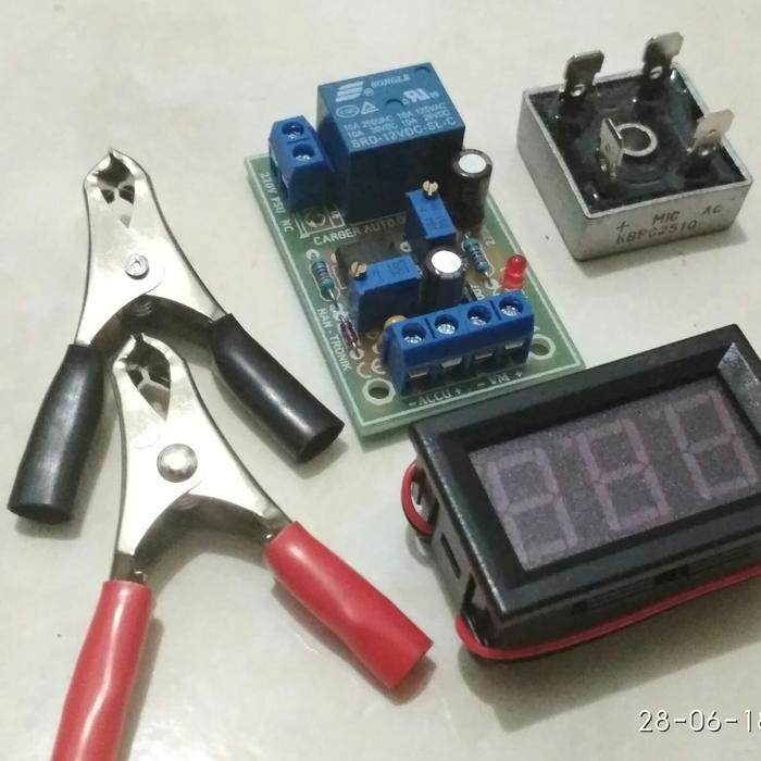 paket lengkap kit otomatis Charger Aki 12v