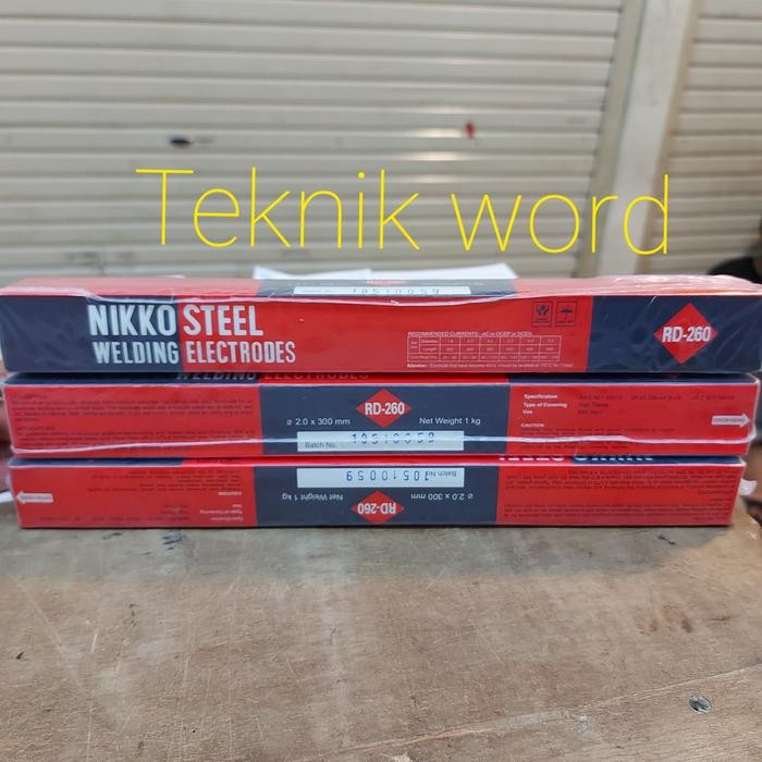 KAWAT LAS NIKKO STEEL 2.0MM KAWAT LAS NIKKO STEEL 2MM
