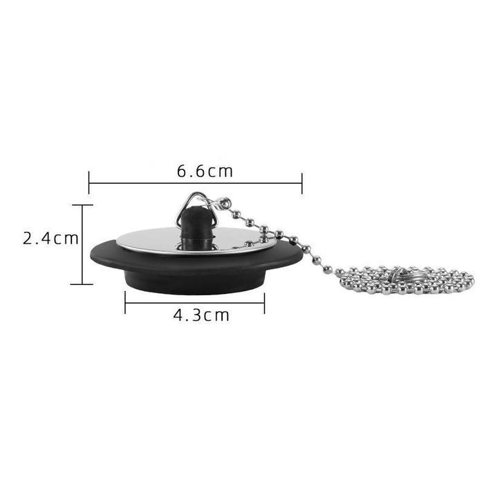 Karet Tutup Bathtub Stopper Pengering Bathtub Bahan Karet Dengan Rantai