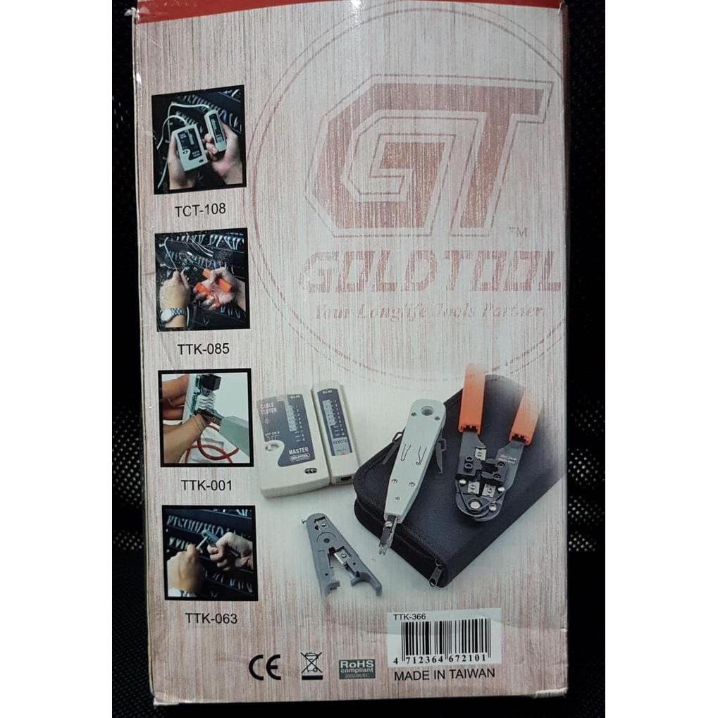 Goldtool Network Toolkit Ttk-366 / 4Pcs Network Tool Kit