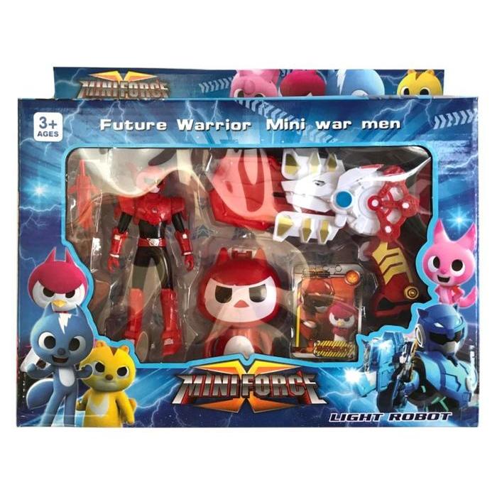 Mainan Anak Laki Laki Robot Mini Force x pedang bisa berubah