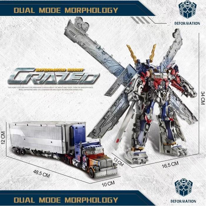 Optimus Prime + Trailer Mech Transformation Robot Deformation