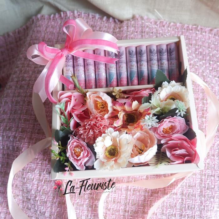 Flower Box Bunga Box Buket Bunga Money Box Buket Box Hadiah