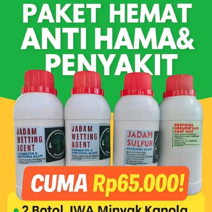 READY Terlaris PAKET SUPER HEMAT ANTI HAMA DAN PENYAKIT, 2 JWA, 1 JS DAN 1 ASAP CAIR Murah