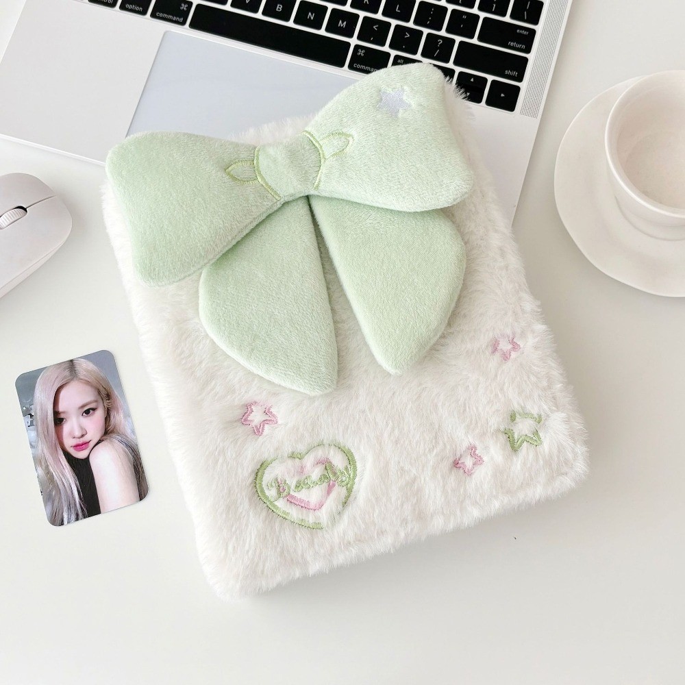 3D Bowknot A6 Photocard Holder Ring Binder 3-inch Small Card Storage Photocard Collection Book Kpop