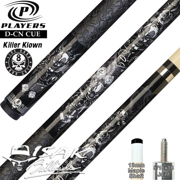 Players D-Cn Pool Cue - Killer Klown Billiard Stick Stik Biliar Player