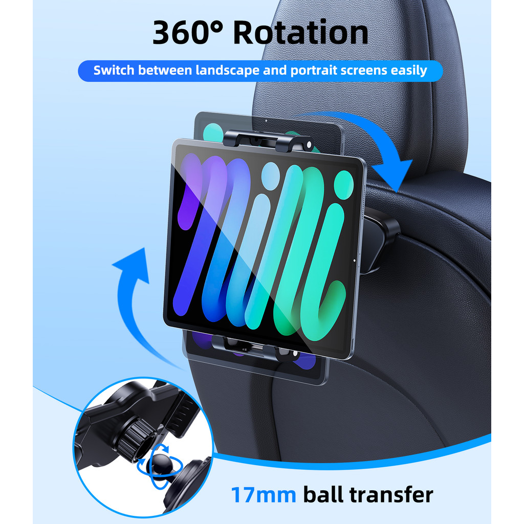 Eary Magnetic iPad Tablet Mount for Tesla Model 3(Highland) Model Y(Juniper) Car Back Seat Headrest