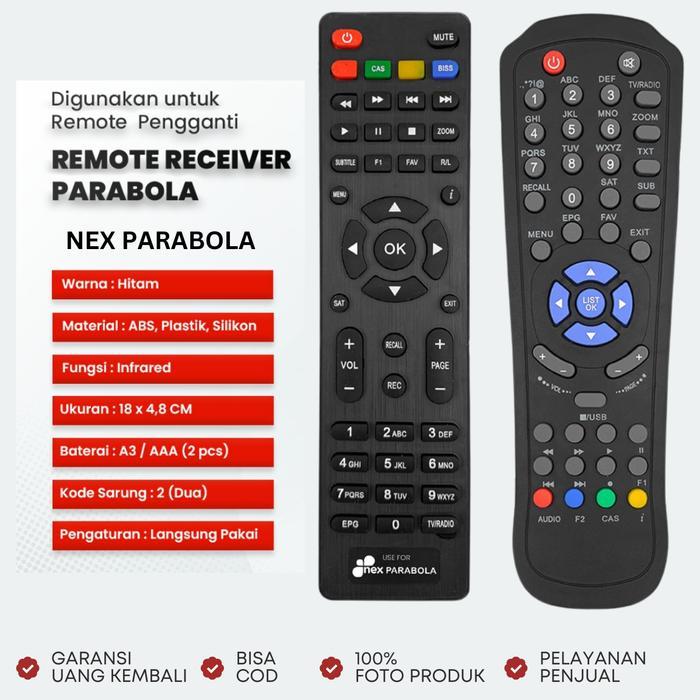 NEW Remot Remote Receiver Nex Parabola Mola Kuning Nex Parabola Merah Hijau Nex Garuda Mola