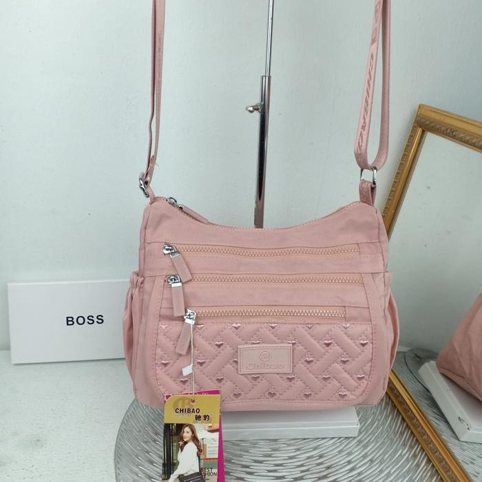 Les Catiino Bags - Tas Wanita Chibao 7133-Ab# Kanvas Berkualitas &  Diskon Selempang