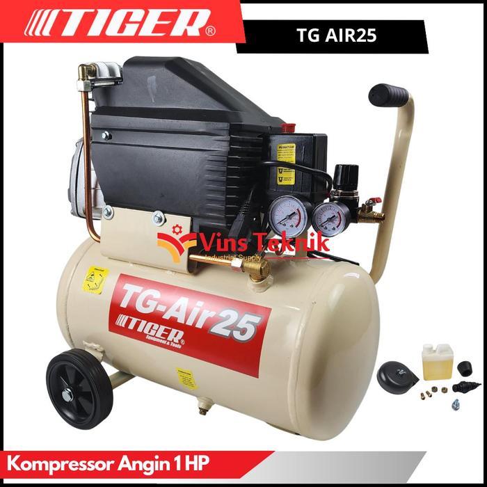TIGER TG AIR25 Compressor Listrik Kompresor Angin 1HP TG AIR 25