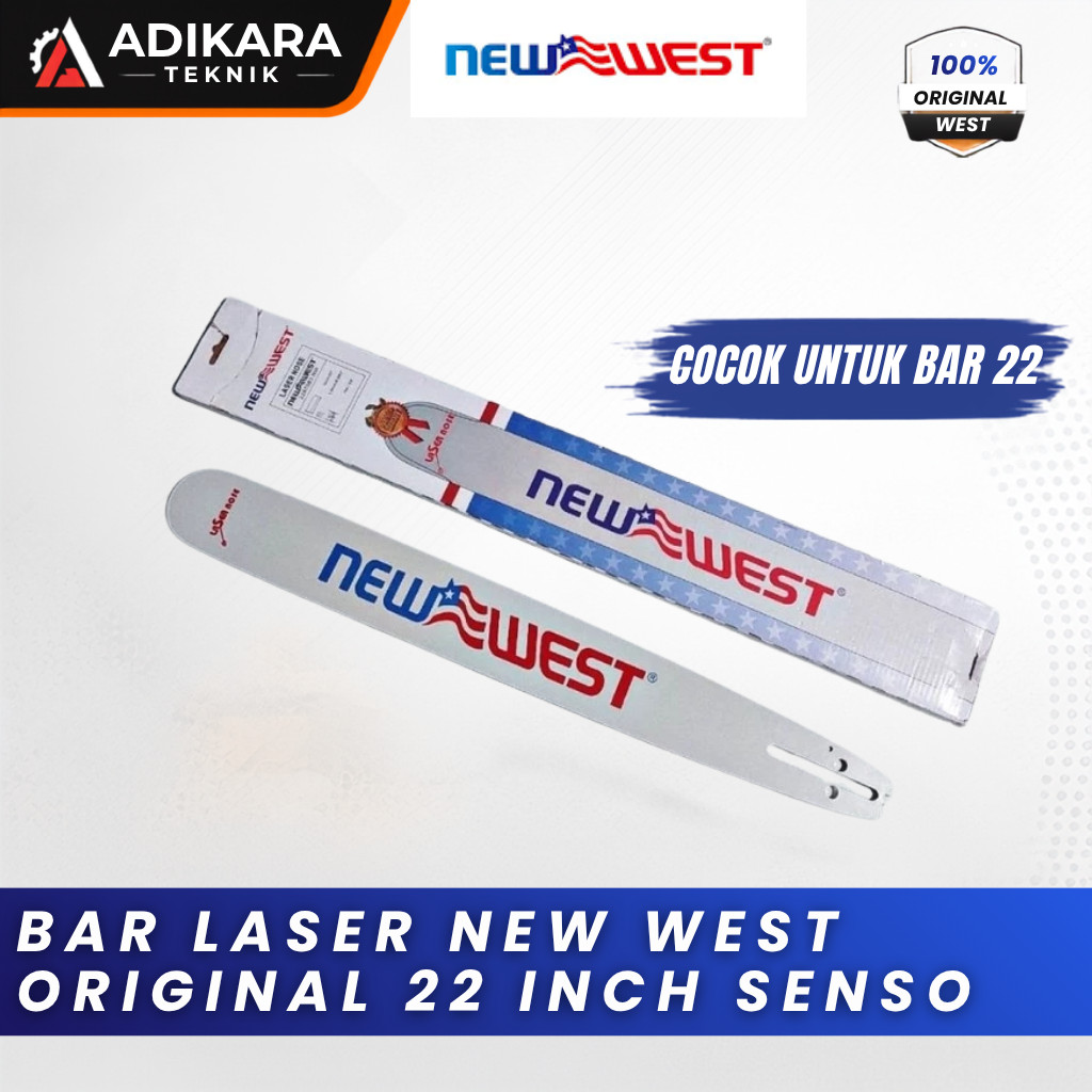 Bar New West Original 22 Inch Cocok Chainsaw Senso 22 Inch Bisa COD