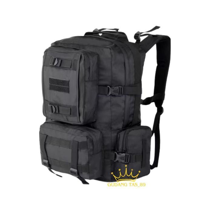 Eiger Adventure - Tas Ransel Tni Gultor Hitam Original - Ransel Army Jumbo - Tas Ransel Tactical -