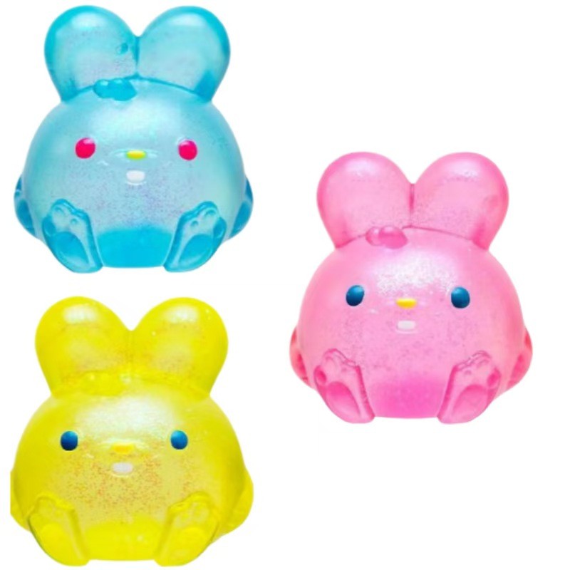 Color simulation rabbit toy, squeeze toy, pressure resistant pinch toy, children's adult gift