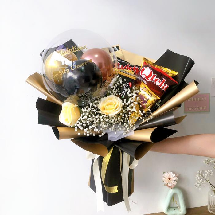 GRADUATION BOUQUET ULANG TAHUN BUKET SNACK BUKET BALON BUKET BUNGA