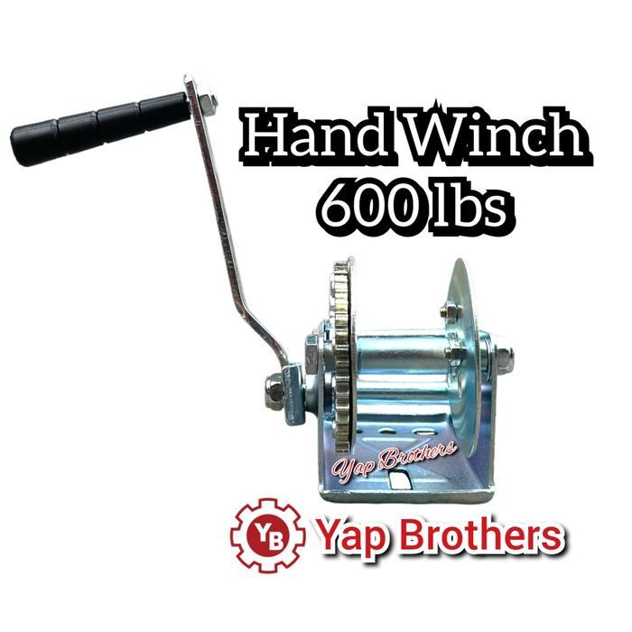 MANUAL HAND WINCH(kerekan manual Winch) ukuran 600LBS
