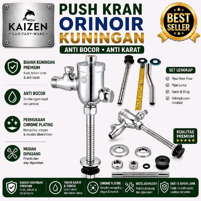Kran Urinoir/Push Kran Urinal/Flash Valve Urinoir Kuningan