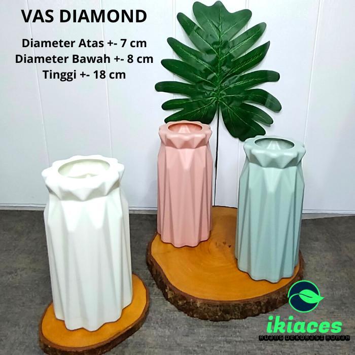 NEW VAS BUNGA PLASTIK MINIMALIS POT BUNGA ELEGAN MOTIF UNIK DEKORASI RUMAH