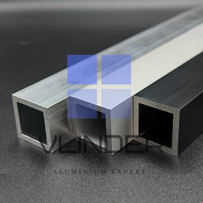 Hollow Aluminium 25.4 mm x 25.4 mm x t. 3.18 mm