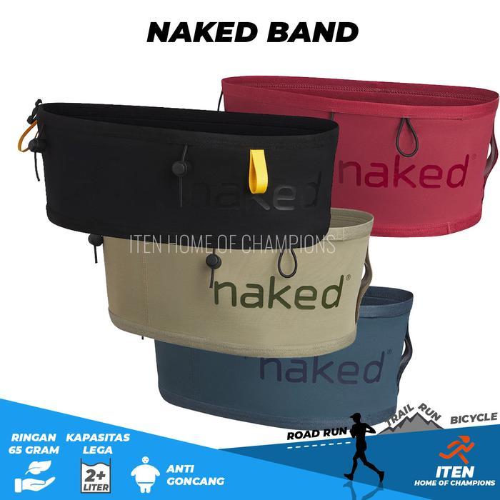 Naked running belt original tas pinggang lari elastis dan nyaman