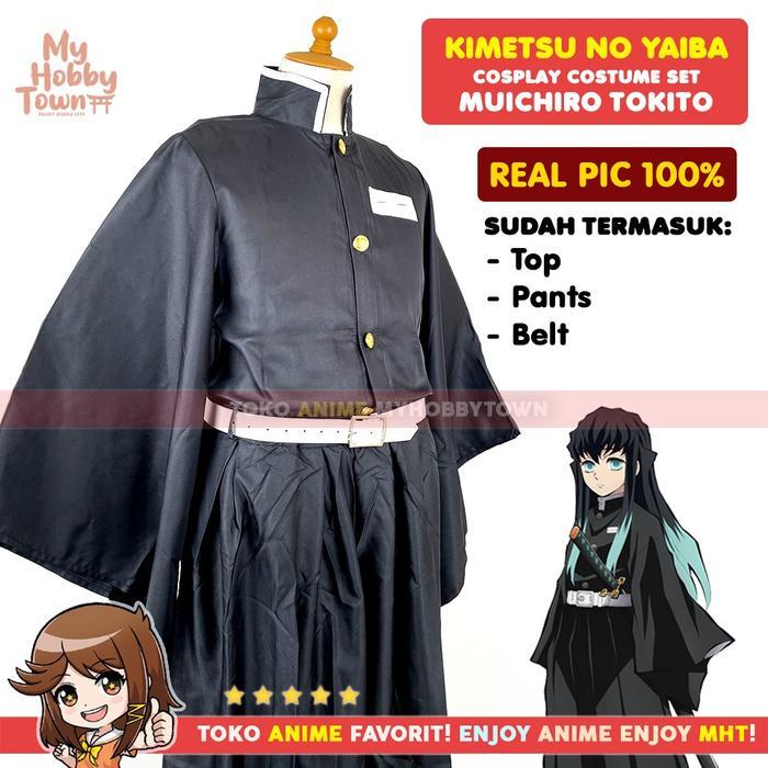 Kostum Cosplay Muichiro Tokito Kter Anime Kimetsu no Yaiba Demon Slayer