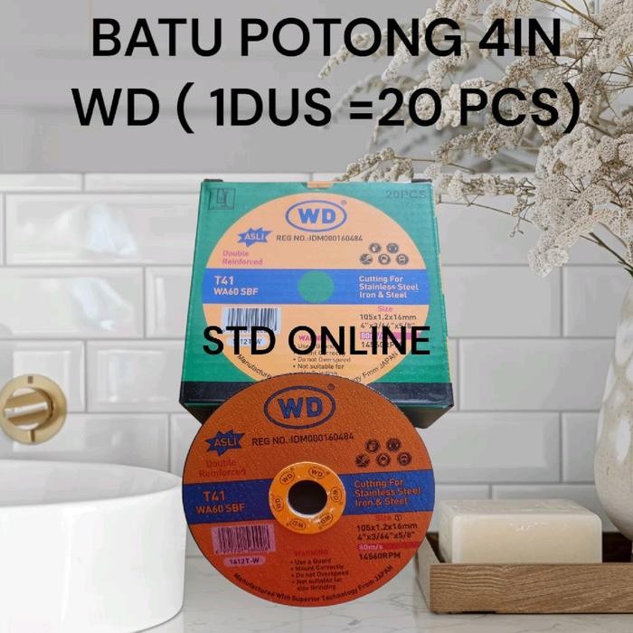 Promo (Wd 20Pcs ) Batu Potong 4Inch Isi 20Pcs Merk Wd Berkualitas