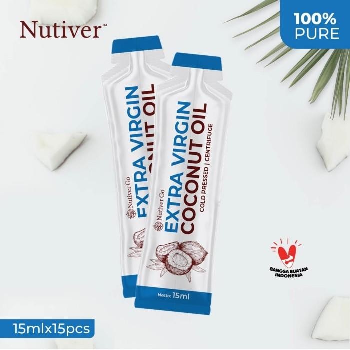 

Stok Baru Nutiver Extra Virgin Coconut Oil / Pure & Premium VCO - 15ML - 15ML