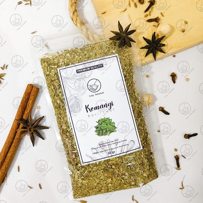 

Premium 50gr Daun Kemangi / Basil Leaves / Daun Basil / Rempah / JSR 100%