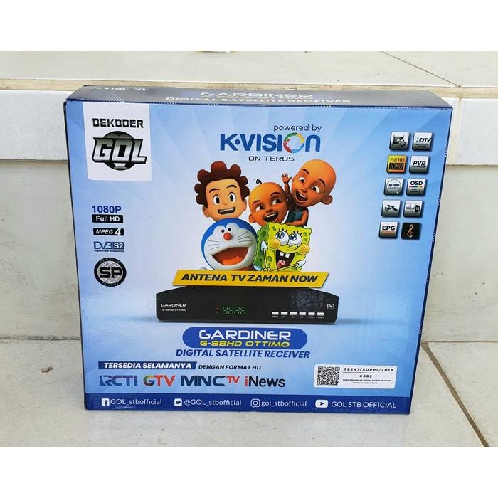 Gardiner Ottimo G-88Hd (Powered By K-Vision) + Voucher 50Rb (Free Lampu 1 Pcs)