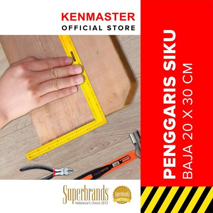 

KENMASTER PENGGARIS 6 In Siku Baja 20 x 30 cm Tukang Carpenter Square