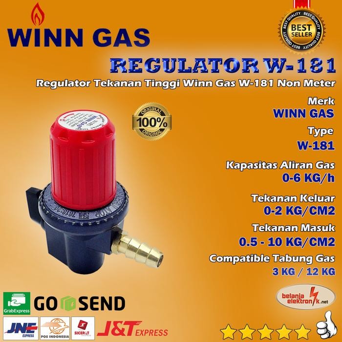 Sry - Regulator Tekanan Tinggi Winn Gas W-181 Non Meter