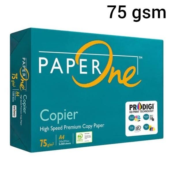 

PAPERONE Kertas HVS PAPER ONE A4 75 Gsm Gram Putih Stationery