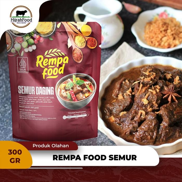 

Pilihan- Rempa Food Daging Semur Sapi / Beef Semur Siap Masak (300 Gr)