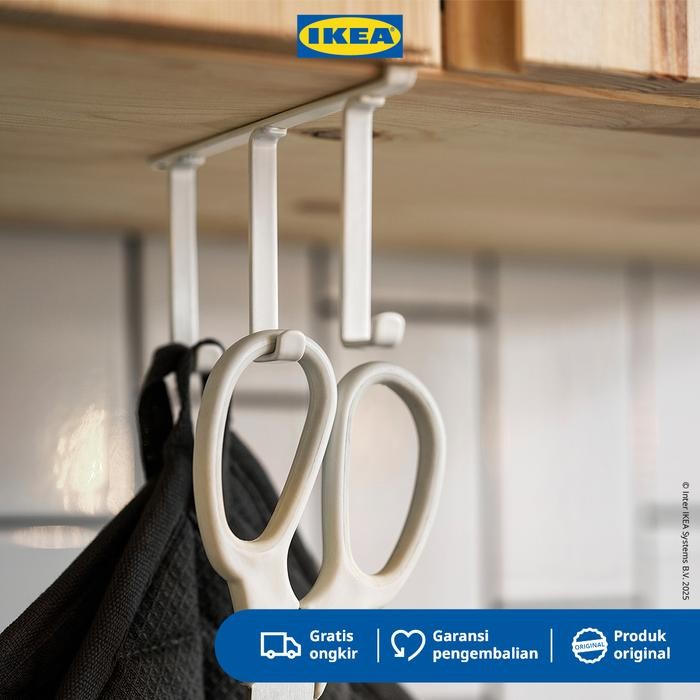IKEA PALYCKE Rak Pengait Dengan Klip Serbaguna