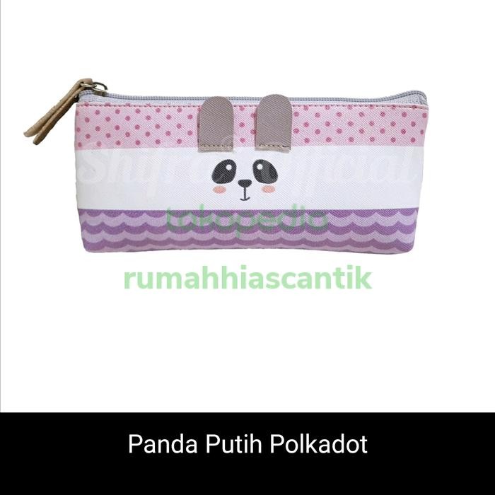 

TEMPAT PENSIL UNGU PANDA POLKADOT