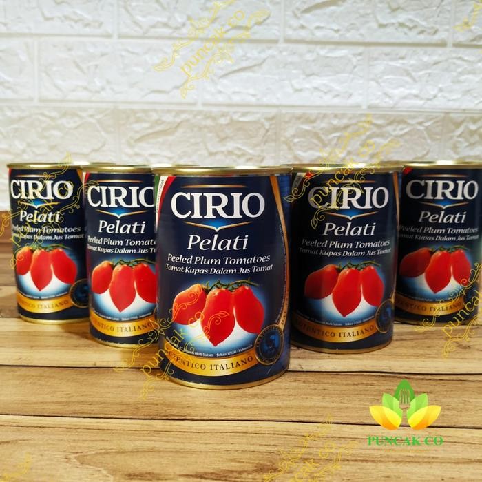 

Pilihan- Cirio Whole Peeled Plum Tomato 400 Gr Tomat Kupas Dalam Jus Tomat